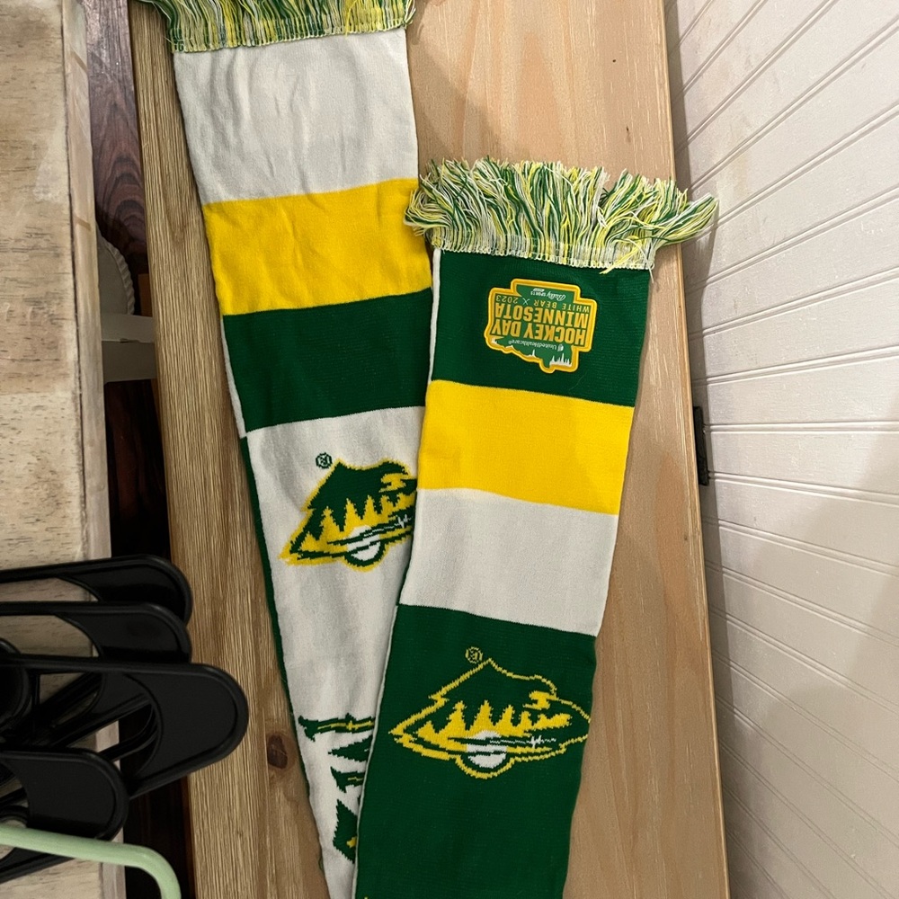 Green and Yellow MN Wild Scarf